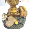 Antique Tennis Trophy Table Lamp