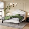 SHA CERLIN Queen Size Bed Frame with Adjustable Headboard/Velvet Upholstered/Diamond
