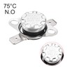 sourcing map KSD301 Thermostat 75°C/167°F 10A Normally Open N.O Adjust