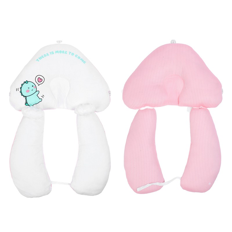 Baby Head Body Pillow Soft Breathable Drawstring Adjustment Newborn Head