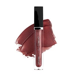 Sigma Beauty Lip Gloss - Passionate - Non Sticky, High-Shine Lip Gloss with Shimmer - Paraben Free Lip Gloss - Deep Maroon Lip Color