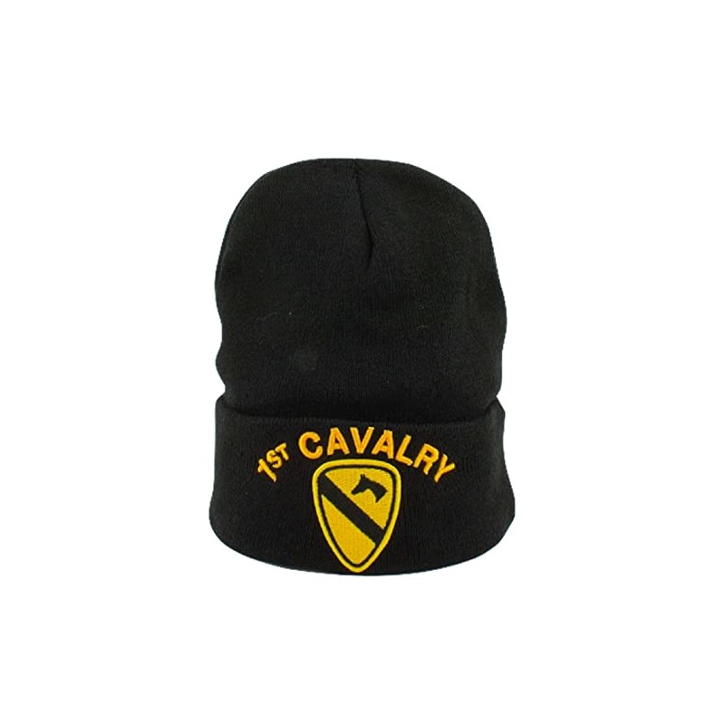 U.S. Military U.S. ARMY NAVY MARINE 3D Emblem Long Beanie
