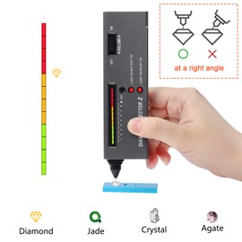 MIUONO Diamond Tester, Professional Diamond Gem Tester Pen with 10x Magnifier and Tweezers for Novice and Expert (Battery Included)