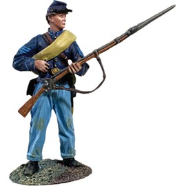 W. Britain American Civil War 31410 Union Infanty Sergeant Standing Loading Rifle 1:30 Scale Metal
