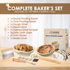Premium Bread Banneton Proofing Basket Set of 2, 10 inch