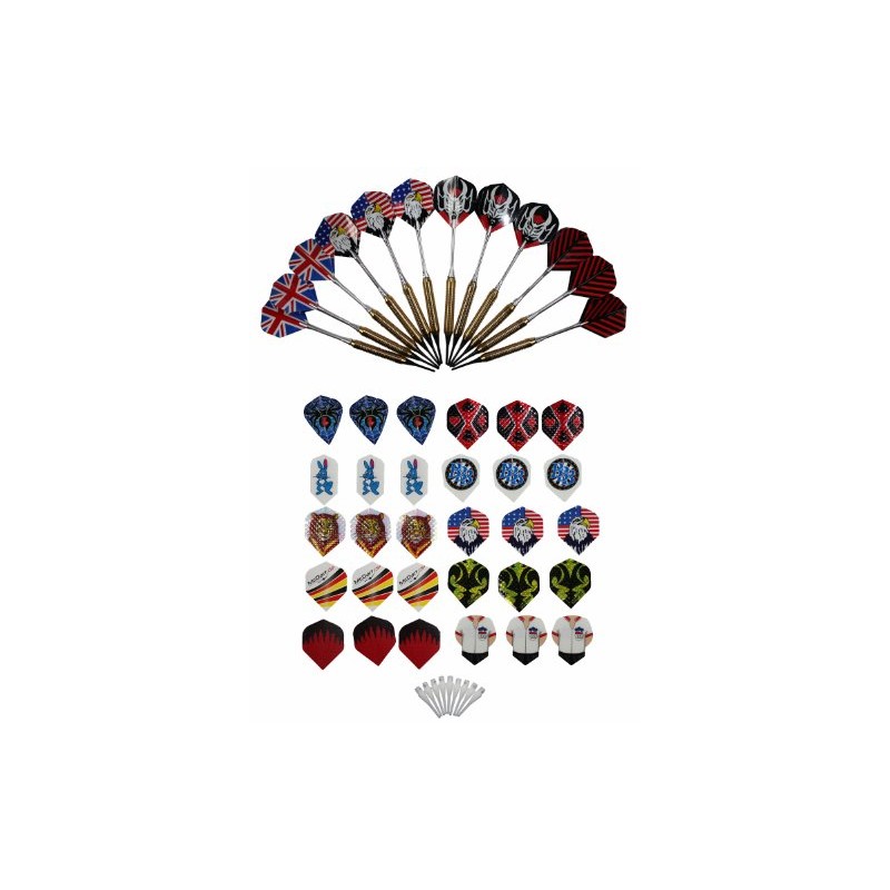 100 Brass Darts 12 Bulls Bulls special tips 30 Flights