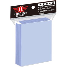 100 fundas transparentes Penny Card para cartas coleccionables, fundas suaves de plástico para protección de cartas, adecuadas para MTG Yugioh, cartas de béisbol, cartas deportivas, cartas de juego