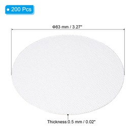 PATIKIL 83mm/3.27" Aluminum Foil Cap Liner, 200 Pack Resistant Tamper Induction Heat Sealer Sealing Liners for Glass Bottle Jar Lid