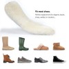 [2 Pairs]Australian Sheepskin Replacement Insoles for Women Men, Fleece Wool