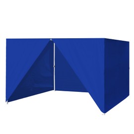 Eurmax USA Full Zippered Walls for 10x10 Easy Pop Up Canopy Tent,4 Walls ONLY(Royal Blue)