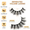 APCYUST Wispy Lashes Fluffy Mink Eyelashes 16mm Natural Thick False