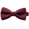 Bowties.jp scb00037 Bowtie & Pocket Square & Suspenders Set, Burgundy,