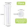 WANDIC Flower Water Tubes,20pcs Sunflower Hydrangea Preserved White Large Transparent