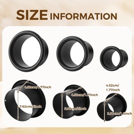 MorningRo 3 Pcs Hair Dryer Holder Insert Curling Iron Holder Stainless Steel Salon Station Appliance Hair Styling Tool Tube Comb Organizer for Hairdresser Bathroom(Black,3"+2"+1.5")