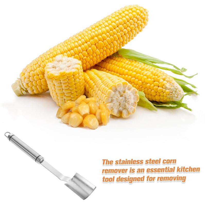 iplusmile Stainless Steel Corn Peeler Tool Easy Clean Corn Remover