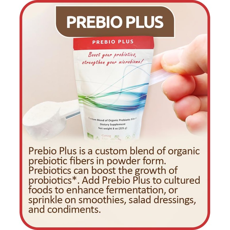 Cutting Edge Cultures Prebio Plus Prebiotic Fiber Powder Best Custom