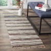 Safavieh Rag Rug IVORY / CHARCOAL 2'-3" X 6' Runner