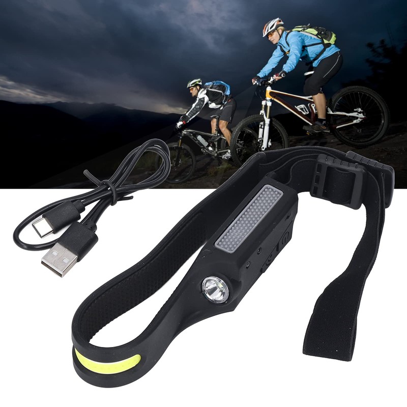 LED Headlight Pannlampa LED Uppladningsbar Silica Gel Headlight Ligh for