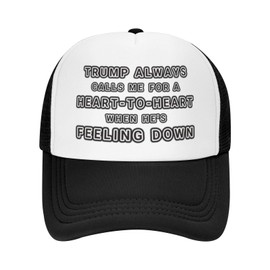 Funny Trucker Hats-Lightweight and Breathable Polyester Mesh Baseball Cap, Adjustable Fit Fishing Black Hat