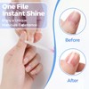 SIUSIO 40 Pack Professional Czech Crystal Glass Nail Files Double