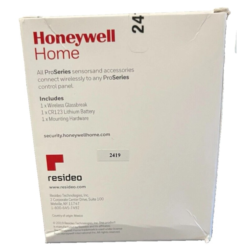Honeywell Brand New Honeywell PROSIXGB Pro Series Wireless Glassbreak Sensor,