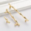 Bilindasly Bamboo Shape Cabinet Knobs Gold Dresser Knobs Kitchen Knobs