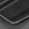 Carbon Fiber Style Rear Seat Water Cup Holder Frame Trim