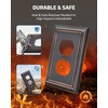DEWENWILS 4-Pack Duplex Wall Plate, Metal Wall Outlet Cover for
