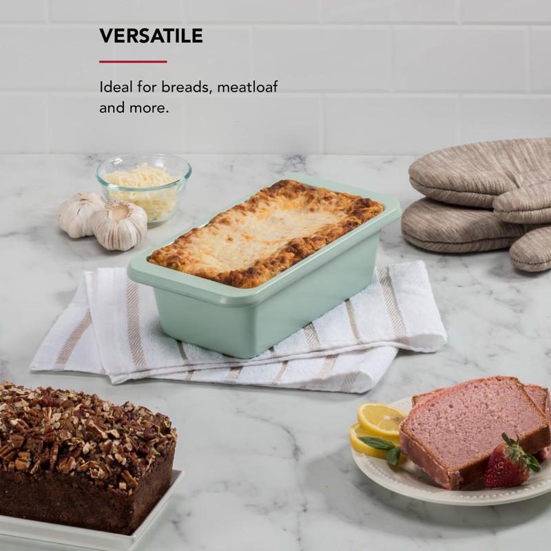 KitchenAid 9x5in Nonstick Aluminized Steel Loaf Pan, Pistachio