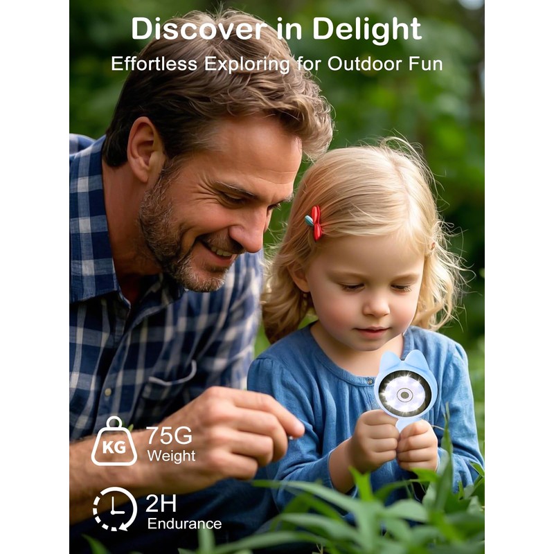 Microscope for Kids - 2 Inches LCD Screen Mini Microscope