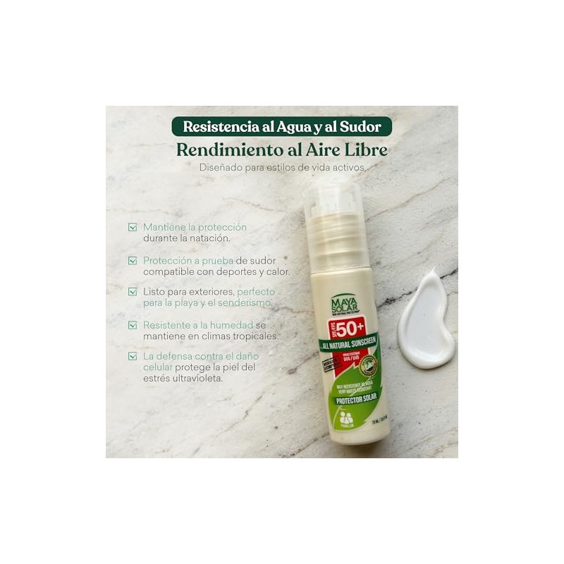 Maya Solar Bloqueador 100 Ingredientes Naturales Minerales Spf Viajes