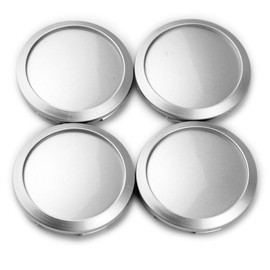 RhinoTuning Set of 4 Wheel Hub Caps for Hub Caps OD 64 mm ID 60 mm Silver Wheel Hub Cover Suitable for Wheel, Rim Caps