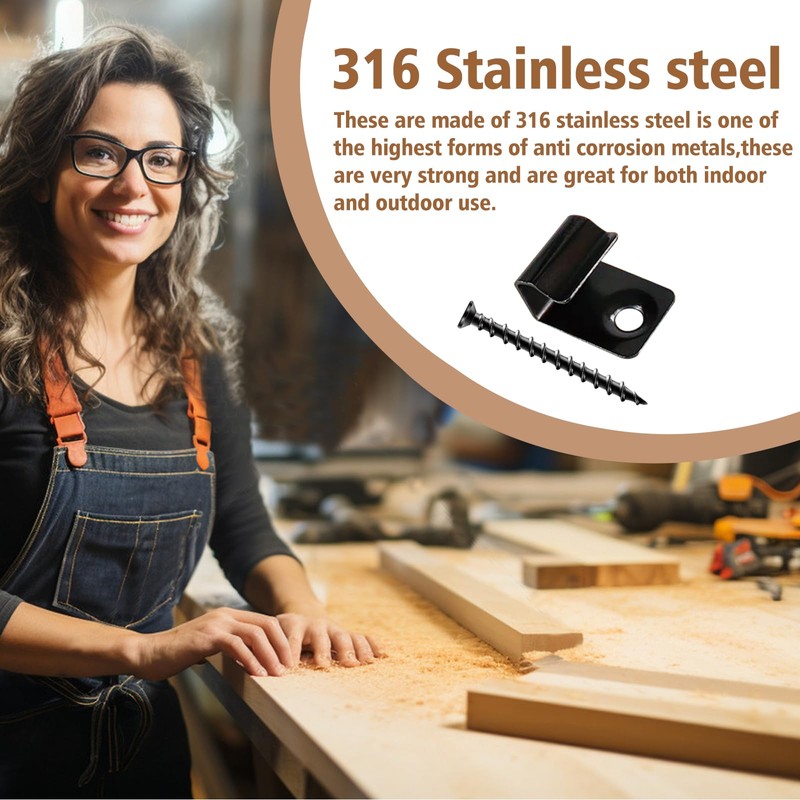 60PCS Starter Clips Start Clips for Composite decking Start Clips