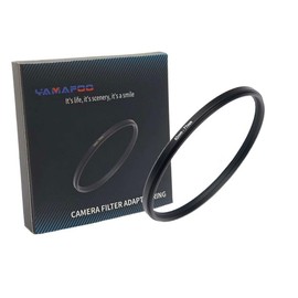 YAMAFOO 82mm to 77mm Step up Ring/Step Down Rings Filter Adapter for All Brands UV ND CPL Metal Ring Step-Up Rings Adapter Filter,Black (82-77)