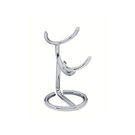 Becker MANICURE Shaving Shop Shaving Brush Holder Mount Silver Colours, HORIZONTAL 1 Pieces