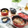 Ishigaki Cast Iron Two-Handled Pot, 3.5 inches (9 cm), Width