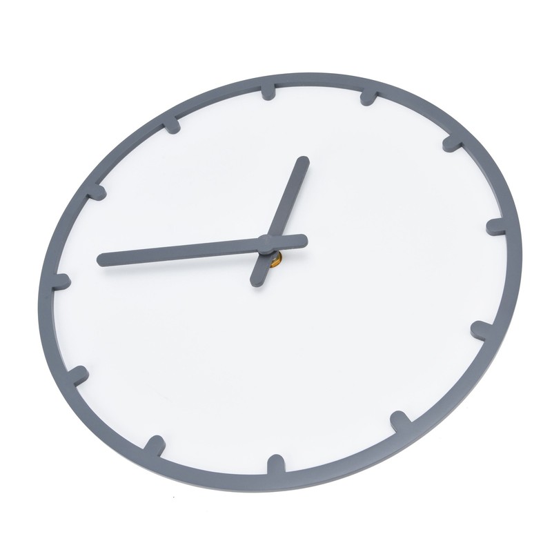 Wooden Wall Clock Silent Non Ticking Round Clock with Hook