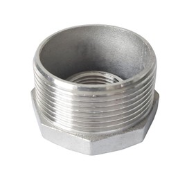 LOZOME 1-1/2" Male x 3/4" Female Thread Reducer Bushing Pipe Fitting, Adapter, Stainless Steel SS 304 NPT Reducer Bushing Pipe Hose Fitting