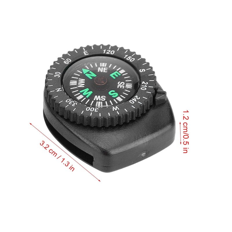 2 Pieces Portable Watch Strap Slip Slide Navigation Wrist Compass
