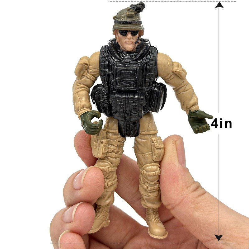 US Army Men and SWAT Team Toy Soldiers Action Figures