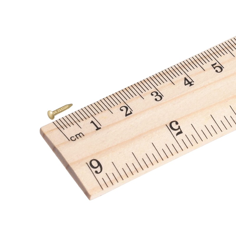 sourcing map Small Tiny Brass Nails 1.2x8mm for DIY Decorative