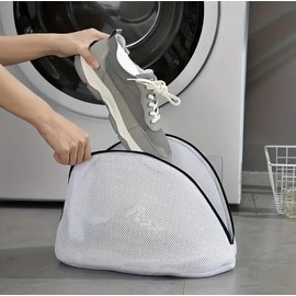 Extra Large Laundry Net Shoes, Pack of 2 Mesh Shoe Bags Washing Machine with Zip (42 x 21 x 24 cm), Laundry Bag, Washing Bag, Shoe Wash Bag, for Trainers, Socks