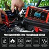 Cargador de Batería Coche,8A 12V/4A 24V Cargador de Batería de