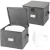 popoly China Storage Container for Bowls or Dessert Plates, 8.5"