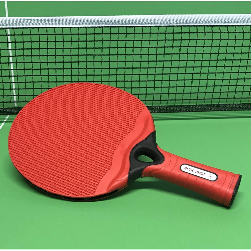 Sure Shot Matthew Syed Outdoor Table Tennis Bat, Red, One