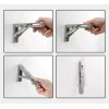 Acero Inoxidable Mensulas Soportes Para Repisas Plegable 4p