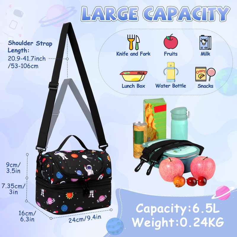 Chase Chic Children's Lunch Bag, Insulated Boys Lunch Boxes, Cool