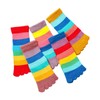 2 Pairs Cotton Five Finger Toe Socks Athletic Running Casual