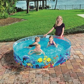 Fill N Fun Kid Kiddie Wading Swimming Snap Pool 72x15 for Bestway H2OGO