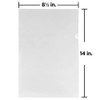 JAM PAPER Plastic Sleeves - Legal Size - 9 x